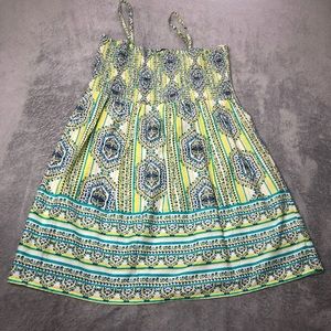 NWOT All Over Print Smocked Dress
